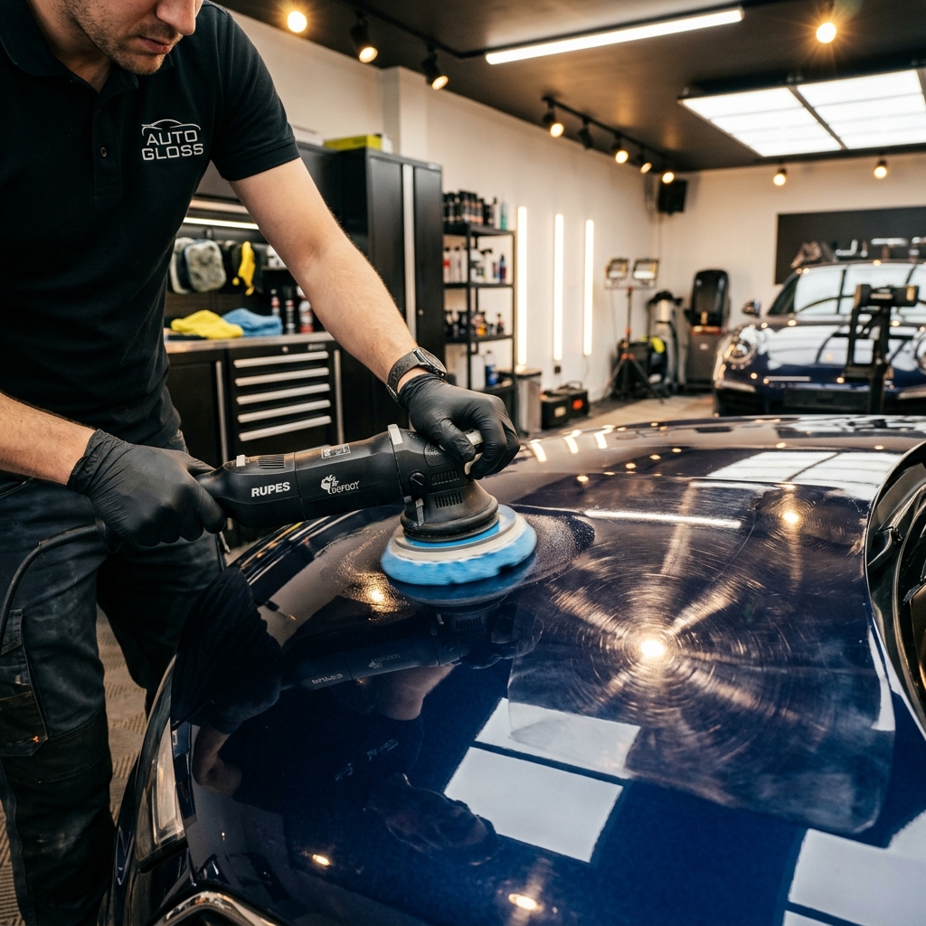 Hiệu chỉnh sơn xe (Paint Correction): Xóa vết xước, phục hồi độ bóng